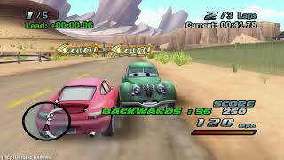 Cars The Game - "Fletcher" Backwards Race - Gameplay PC