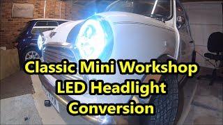 Classic Mini Workshop - LED Halo Headlight Upgrade / Conversion