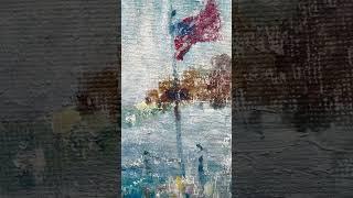 Boston Harbor. Oil on canvas board. #chicagoartist #boston #oilpainting