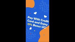 Pay by credit card on #Midasbuy to enjoy up to additional 1️⃣5️⃣% bonus UC!