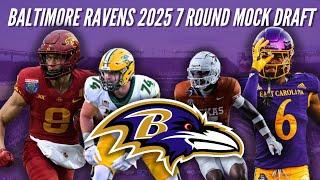 Baltimore Ravens 2025 7 Round NFL Mock Draft | The Ravens Reload For Another Super Bowl Push