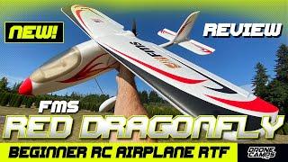 Beginner RC Airplane - FMS Red Dragonfly - FULL REVIEW & FLIGHTS