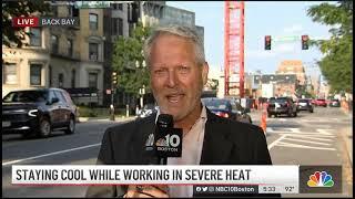 NBC10 Boston interviews Olympia movers during heat wave - Aug 2021