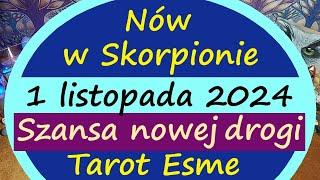 Nów  w Skorpionie 01.11.2024 Szansa nowej drogi - tarot, czytanie tarota, horoskop @TarotEsme