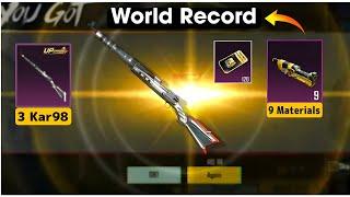 9 Materials - 3 Kar98 | World Luckiest Premium Crates Opening