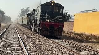 Speedy Trains with Long Horn and Full of Dust Strom 