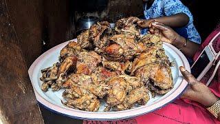 Préparation du poulet aux petits pois pendant la Korité au Sénégal 