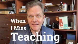 "When I Miss Teaching," by Taylor Mali