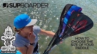 How to choose the size of your paddle blade - theres more to it than just body weight!