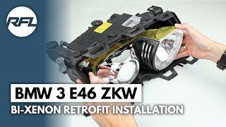 BMW 3 E46 ZKW | Bi-Xenon HID Projector headlight repair kit installation (old version)