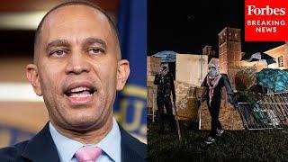 Hakeem Jeffries Asked How Dems Would Respond To Protests At UCLA, Columbia If They Were In Power