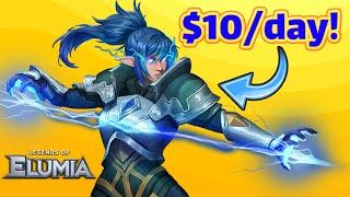 new play to earn game! Legends of Elumia! Earn $10 daily!