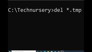 Delete temporary files tmp files in windows 10 using CMD commands .TMP files deleted Windows 10