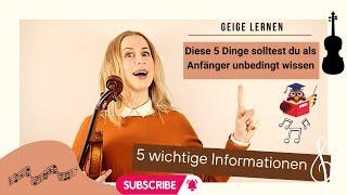 Geige lernen leicht gemacht: 5 Anfänger Tipps