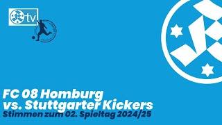 2. Spieltag Regionalliga Südwest 2024/25 Stimmen FC 08 Homburg - Stuttgarter Kickers