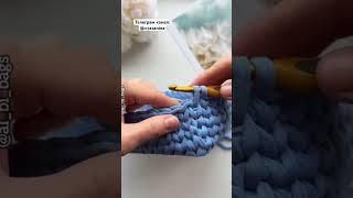 Формируем уголок при вязании крючком #knitting #вязание #crochet #вязаниекрючком #схемывязания