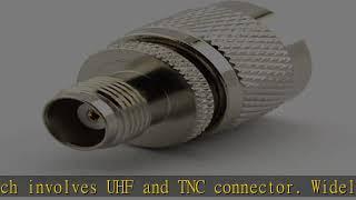 Maxmoral UHF Male to TNC Female PL-259 PL259 Connector RF Coax Coaxial Adapter