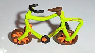 bicycle clay toy#claytoys #polymerclay #cycle