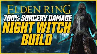 700% Increased Sorcery Damage! // Night Witch Elden Ring Build Guide (NG+)