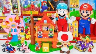 Super Mario Bros Unboxing Toys Review ASMR  Super Mario Tree House Playset & Mario Ferris Wheel