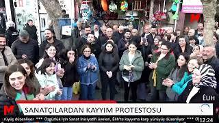 SANATÇILARDAN KAYYIM PROTESTOSU