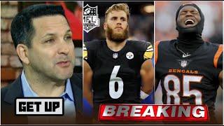 GET UP | Adam Schefter BREAKING: Cooper Kupp, Tee Higgins are top 2 WRs who could land on Steelers