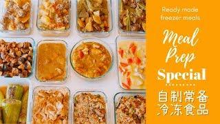 [ENG] Meal Prep SPECIAL 自制常备冷冻食品 Ready Made Freezer Meal 咖喱鸡肉、奶油炖菜、土耳其肉丸、青椒酿肉、麻辣鸡腿饭、冬菇滑鸡煲