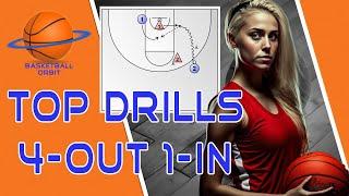 How to Teach 4-Out 1-In Motion Offense: 5 Advanced Basketball Drills