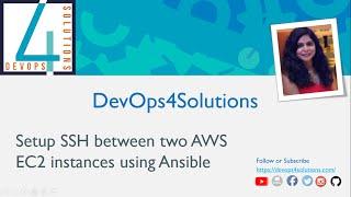 Setup SSH between two AWS EC2 instances using Ansible