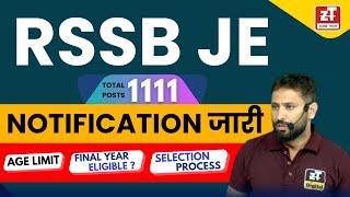 RSSB JE Vacancy 2024 Notification | RSMSSB JEn vacancy 2024 Out | Exam Date, Syllabus, Cutoff