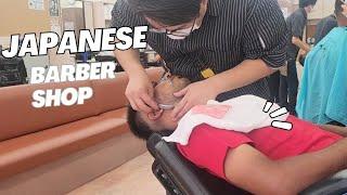 Traditional Japanese barber in Tokyo|| Relaxing haircut and shave ||