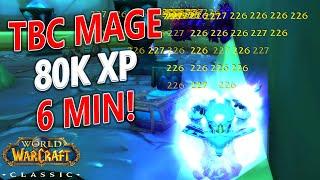 WoW Classic - TBC Beta Mage 1 Pull SP - 80,000+ XP IN 6 MINUTES!