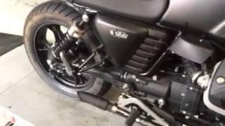 '14 Moto Guzzi V7 Stone with straight pipes