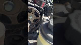 Timing belt missing teeth jumped timing 