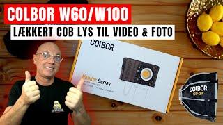 Colbor W60/W100 COB Video & Kamera lys til Proff brug.