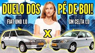 COMPARANDO CARROS do POVÃO – UNO x CELTA!