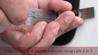 How To Use A Lishi 3 IN 1 Pick for Nissan 10 cut Locks