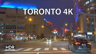 Driving Toronto 4K HDR - Night Drive - Ambient Drive TV