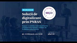 Webinar Adservio & Educatie Privata - Soluții de digitalizare prin PNRAS