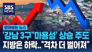 '강남 3구' '마용성' 상승 주도…지방은 하락…"격차 더 벌어져" / SBS / 모아보는 뉴스