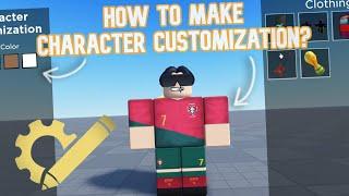 How to Make CHARACTER CUSTOMIZATION? | Roblox Studio Tutorial