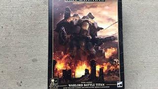 Legions Imperialis Warlord Battle Titan Unboxing