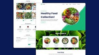 Create Responsive Food/Restaurant Website Using HTML CSS And JavaScript