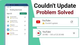 Couldn't update problem solved Playstore App