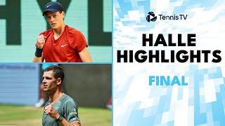 Jannik Sinner vs Hubert Hurkacz For The Title  | Halle 2024 Final Highlights