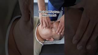 Deviated Septum Adjustment. Breathing improved! #drrahim #chiropractor