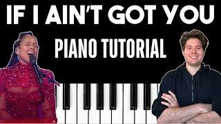 If I Ain't Got You - Alicia Keys | Easy Piano Tutorial