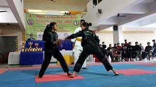 pencak silat west zone championship 2022 // girls fight // lakshita pandey