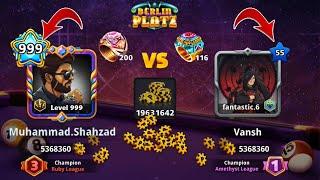 8 ball pool Level 999 And Level 55  200 Ring Venice and 116 Berlin