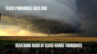 Texas Panhandle Goes HUGE - Deafening Roar of Close Range Tornadoes - Storm Chasing "Documentary" 4K